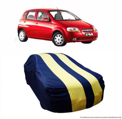 Flipkart SmartBuy Car Cover For Chevrolet UVA (With Mirror Pockets)(Yellow, Blue)