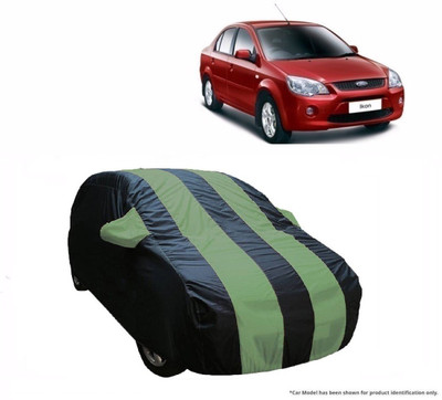 Flipkart SmartBuy Car Cover For Ford Ikon (With Mirror Pockets)(Green, Blue)