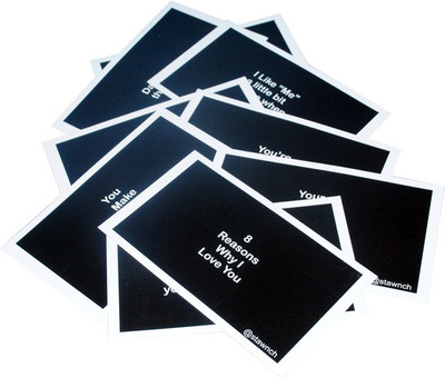 

stawnch 8 REASONS WHY I LOVE YOU valentines day GREETING CARDS [SET OF CARDS SIZE 6" X 3.5"] Greeting Card(Black, Pack of 1)
