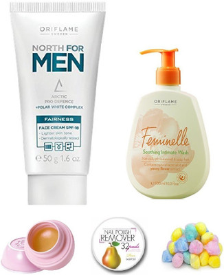 

Oriflame Sweden Makeup Combo of North Men Face Cream Kit(Set of 5)