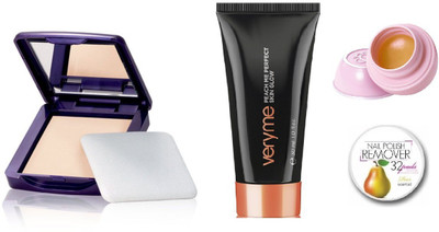 

Oriflame Sweden Makeup Combo of Illuskin Powder Spf 12 (Medium)(Set of 4)