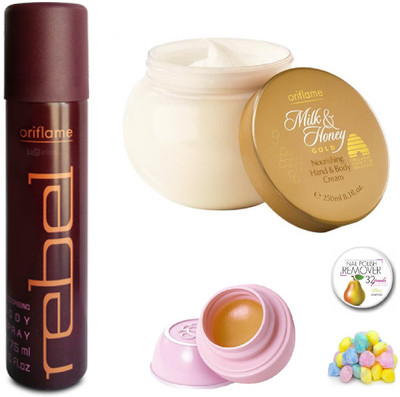 Oriflame Sweden Makeup Combo of Rebel Body Spray Kit(Set of 5)