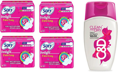 

sofy Bodyfit, Clean And Dry Daily Intimate Wash(Set of 5)