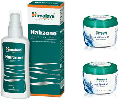 

Himalaya Herbals Hairzone Solution, anti dandruff hair cream(Set of 3)