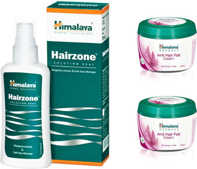 

Himalaya Herbals Hairzone Solution, ANTI HAIR FALL CREAM(Set of 3)