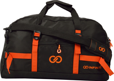 

INFINITI Linear Travel Duffel Bag(Orange, Black), Black;orange