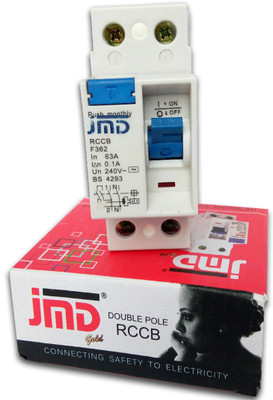

JMD GOLD RCCB Double Pole 63 AMP 240 V Residual Current Circuit Breaker JMD002 MCB(2)
