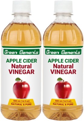 

Green Elements Natural & Pure Apple Cider Vinegar(2x500 ml, Unflavoured Flavored)