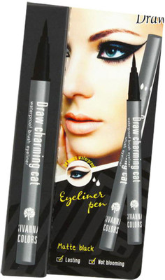 

Sivanna Draw Charming Cat Waterproof Brush Eyeliner 0.35 g(Matte Black)