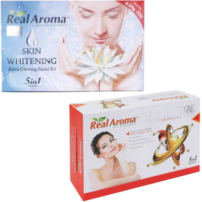 

real aroma Skin Whitning Shin Tightning Facial Kit 740 g(Set of 2)