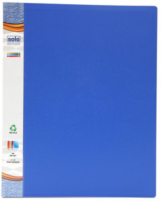 

Solo Polypropylene Ring Binder(Set Of 5, Blue)