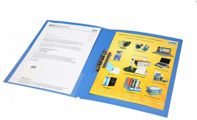 

Solo Polypropylene Clip File(Set Of 5, Blue)