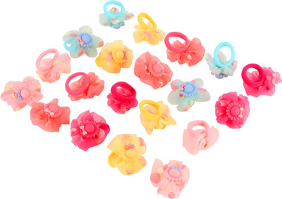 

WHIRLING BUTTERFLIES Pair Of 10 Fashionable Rubber Band(Multicolor)