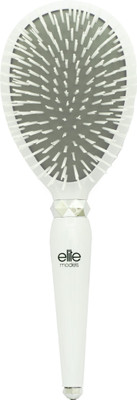 

Elite Models (France) Nylon Bristles Flat Cushion Hair Brush - White