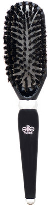 

Elite Models (France) 100% Boar Bristles Flat Cushion Hair Brush - Black
