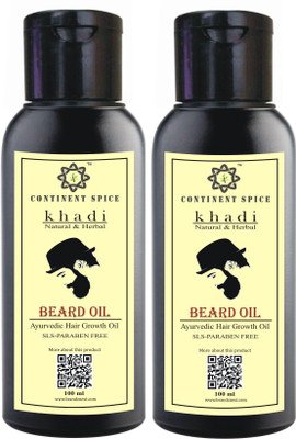 

Continent Spice KHADI BEARD OIL (PACK OF 2) Hair Oil(100 ml)