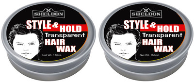 Sheldon Style & Hold Transparent Hair Wax (Wt. 150 ml) Hair Styler Combo Wax(150 ml)