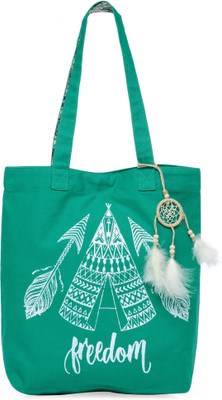 

The House of Tara Shoulder Bag(Green, White)