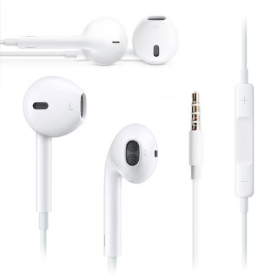 

SSN Ape-Ear-12 Wired Headset with Mic(White, In the Ear)