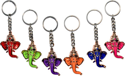 

Lamha Crafts Multicolour Lord Ganesha Key Chain