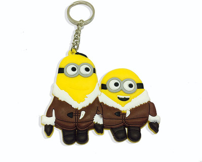 

kausal kf Minons Single keychain with double minion Friend Winter Key Chain