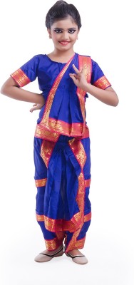 FancyDRessWaLe Bharatnayam dance blue dress Kids Costume Wear