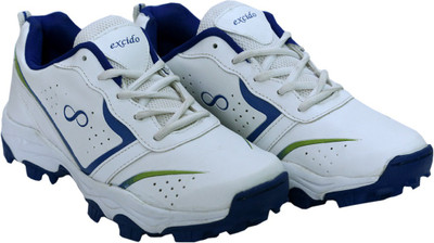 

Excido Boys Lace Cricket Shoes(White, White and blue