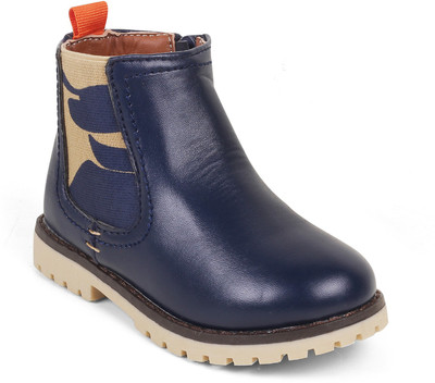 

KITTENS Boys Slip on Casual Boots(Dark Blue, Navy
