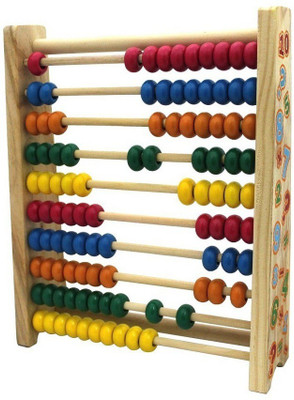 

Must Visit 10 row Abacus Calculating Frame(Multicolor)