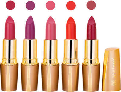 

Rythmx Lipstick Combo For Daily Wear - Crème Matte 5 Lipstick Sets For Women - 49(Purple, Neon Purple, Deep Orange, Purple, Neon Purple)