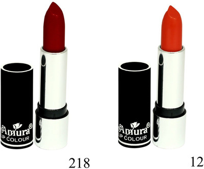 

Amura Black Beauty Lip Colour Set of 2(218,12, 4.5 g)