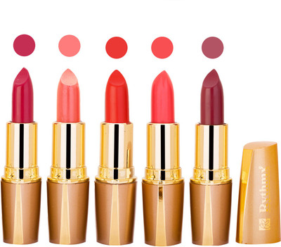 

Rythmx Lipstick Combo For Daily Wear - Crème Matte 5 Lipstick Sets For Women - 36(Crimson, Peach, Deep Orange, Orange, Maroon, 20 g)