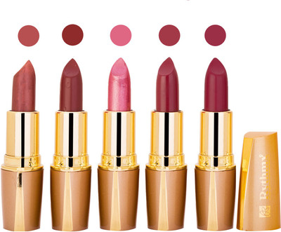 

Rythmx Lipstick Combo For Daily Wear - Crème Matte 5 Lipstick Sets For Women - 9(Light Brown, Brown, Baby Pink, Maroon, Dark Purple, 20 g)