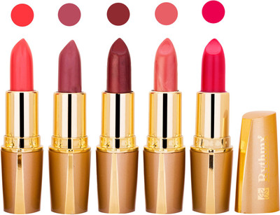 

Rythmx Lipstick Combo For Daily Wear - Crème Matte 5 Lipstick Sets For Women - 51(Orange, Nude, Brown, Mauve, Purple, 20 g)