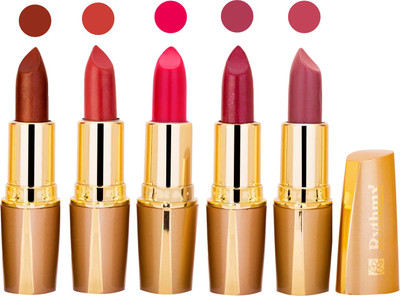 

Rythmx Lipstick Combo For Daily Wear - Crème Matte 5 Lipstick Sets For Women - 15(Brwon, Red, Purple, Neon Purple, Mauve, 20 g)
