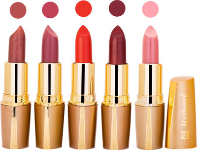

Rythmx Lipstick Combo For Daily Wear - Crème Matte 5 Lipstick Sets For Women - 12(Light Brown, Mauve, Deep Orange, Brown, Peach, 20 g)