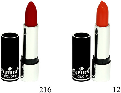 

Amura Black Beauty Lip Colour Set of 2(216,12, 4.5 g)