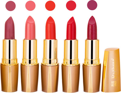 

Rythmx Lipstick Combo For Daily Wear - Crème Matte 5 Lipstick Sets For Women - 4(Nude, Light Purple, Deep Orange, Red, Purple, 20 g)