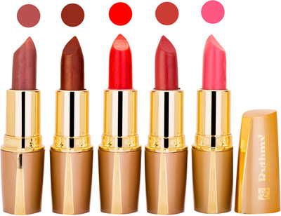 

Rythmx Lipstick Combo For Daily Wear - Crème Matte 5 Lipstick Sets For Women - 7(Light Brown, Brown, Neon Red, Dark Red, Baby Pink, 20 g)