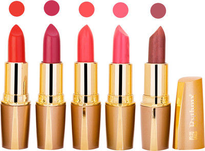 

Rythmx Lipstick Combo For Daily Wear - Crème Matte 5 Lipstick Sets For Women - 46(Deep Orange, Purple, Orange, Pink, Light Brown, 20 g)
