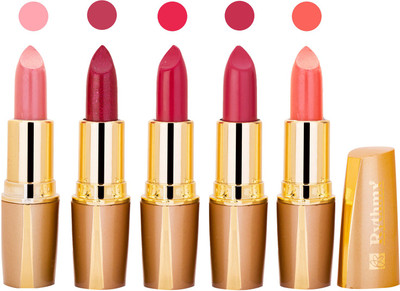

Rythmx Lipstick Combo For Daily Wear - Crème Matte 5 Lipstick Sets For Women - 21(Peach, Neon Purple, Crimson, Purple, Peach, 20 g)