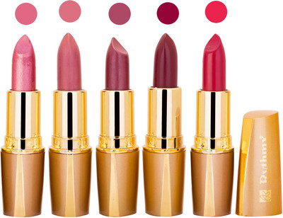 

Rythmx Lipstick Combo For Daily Wear - Crème Matte 5 Lipstick Sets For Women - 34(Baby Pink, Nude Reddish, Dark Purple, Purple, Crimson, 20 g)