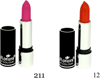 

Amura Black Beauty Lip Colour Set of 2(211,12, 4.5 g)