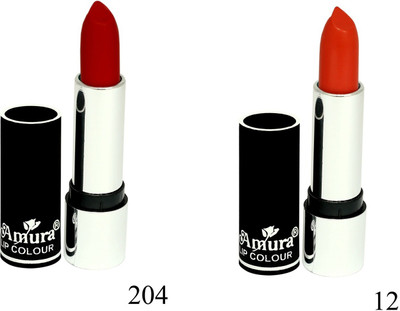 

Amura Black Beauty Lip Colour Set of 2(204,12, 4.5 g)
