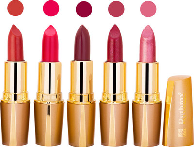 

Rythmx Lipstick Combo For Daily Wear - Crème Matte 5 Lipstick Sets For Women - 58(Red, Purple, Neon Purple, Baby Pink, Purple, 20 g)