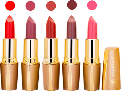 

Rythmx Lipstick Combo For Daily Wear - Crème Matte 5 Lipstick Sets For Women - 29(Neon Red, Mauve, Red, Reddish Brown, Pink, 20 g)