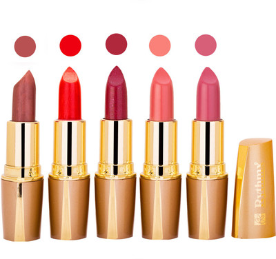 

Rythmx Lipstick Combo For Daily Wear - Crème Matte 5 Lipstick Sets For Women - 10(Light Brown, Neon Red, Purple, Light Purple, Neon Purple, 20 g)