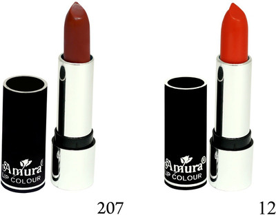 

Amura Black Beauty Lip Colour Set of 2(207,12, 4.5 g)
