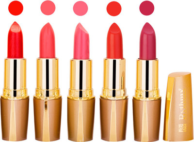 

Rythmx Lipstick Combo For Daily Wear - Crème Matte 5 Lipstick Sets For Women - 30(Neon Red, Orange, Pink, Deep Orange, Purple, 20 g)
