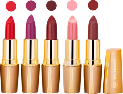 

Rythmx Lipstick Combo For Daily Wear - Crème Matte 5 Lipstick Sets For Women - 57(Red, Purple, Brown, Peach, Brown, 20 g)